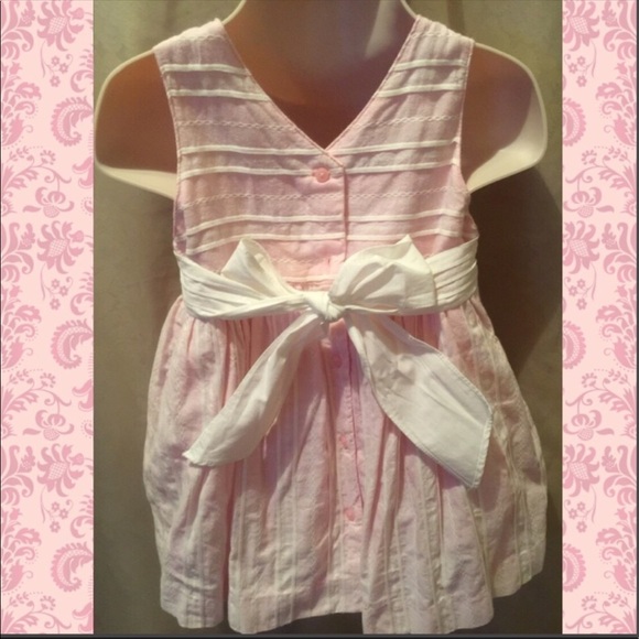 Tommy Hilfiger Girls Pink Sleeveless Summer Dress - Picture 2 of 6